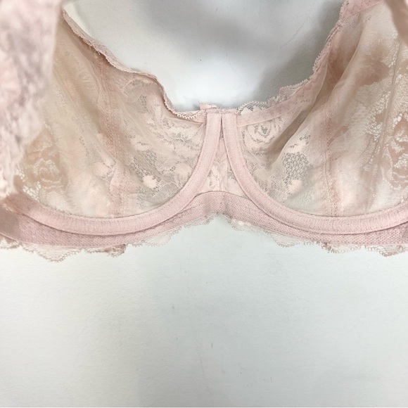 Change Denmark pastel pink sheer lace underwire bra 32 G - Picture 5 of 12